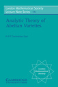 Couverture de l'ouvrage Analytic Theory of Abelian Varieties