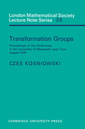 Couverture de l'ouvrage Transformation Groups