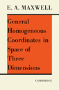 Couverture de l'ouvrage General Homogeneous Coordinates in Space of Three Dimensions