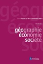 Couverture de l'ouvrage Géographie, économie, société Volume 22 N° 1_ Janvier-Mars 2020