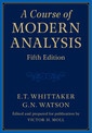 Couverture de l'ouvrage A Course of Modern Analysis