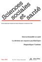 Couverture de l'ouvrage Revue Sciences Sociales et Santé. Volume 39 - N°1/2021 (mars 2021)