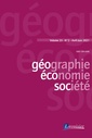 Couverture de l'ouvrage Géographie, économie, société Volume 23 N° 2_ Avril-Juin 2021