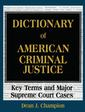 Couverture de l'ouvrage Dictionary of American Criminal Justice