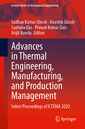 Couverture de l'ouvrage Advances in Thermal Engineering, Manufacturing, and Production Management