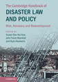 Couverture de l'ouvrage The Cambridge Handbook of Disaster Law and Policy
