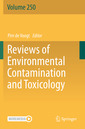 Couverture de l'ouvrage Reviews of Environmental Contamination and Toxicology Volume 250