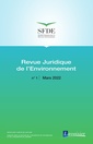 Couverture de l'ouvrage Revue Juridique de l'Environnement N° 1 - Mars 2022