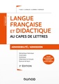 Couverture de l'ouvrage Langue française et didactique au CAPES de Lettres - 3e éd. - Admissibilité/Admission - CAPES/CAFEP