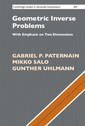 Couverture de l'ouvrage Geometric Inverse Problems