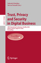 Couverture de l'ouvrage Trust, Privacy and Security in Digital Business