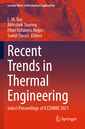 Couverture de l'ouvrage Recent Trends in Thermal Engineering