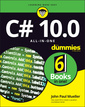 Couverture de l'ouvrage C# 10.0 All-in-One For Dummies