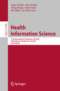 Couverture de l'ouvrage Health Information Science
