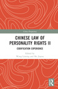 Couverture de l'ouvrage Chinese Law of Personality Rights II