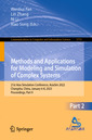 Couverture de l'ouvrage Methods and Applications for Modeling and Simulation of Complex Systems