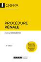 Couverture de l'ouvrage Procédure pénale - CRFPA - Examen national Session 2023