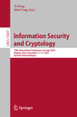 Couverture de l'ouvrage Information Security and Cryptology