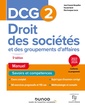 Couverture de l'ouvrage DCG 2 Droit des sociétés et des groupements d'affaires - Manuel 2023-2024
