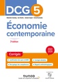 Couverture de l'ouvrage DCG 5 - Economie contemporaine - Corrigés 2023-2024