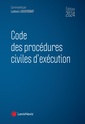 Couverture de l'ouvrage Code des procédures civiles d'exécution 2024
