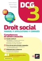 Couverture de l'ouvrage DCG 3 - Droit social - Manuel et applications - Millésime 2023-2024