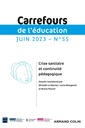 Couverture de l'ouvrage Carrefours de l'education n 55 (1/2023)