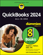 Couverture de l'ouvrage QuickBooks 2024 All-in-One For Dummies