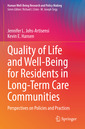 Couverture de l'ouvrage Quality of Life and Well-Being for Residents in Long-Term Care Communities