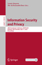Couverture de l'ouvrage Information Security and Privacy
