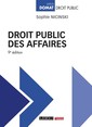 Couverture de l'ouvrage Droit public des affaires