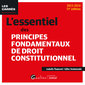 Couverture de l'ouvrage L'essentiel des principes fondamentaux de droit constitutionnel