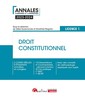 Couverture de l'ouvrage Droit constitutionnel - L1