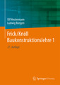 Couverture de l'ouvrage Frick/Knöll Baukonstruktionslehre 1