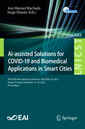 Couverture de l'ouvrage AI-assisted Solutions for COVID-19 and Biomedical Applications in Smart Cities