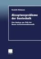 Couverture de l'ouvrage Akzeptanzprobleme der Gentechnik