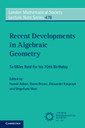 Couverture de l'ouvrage Recent Developments in Algebraic Geometry