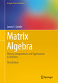 Couverture de l'ouvrage Matrix Algebra