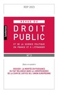Couverture de l'ouvrage Revue du droit public et de la science politique en France et à l'étranger N°4-2023