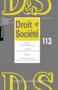Couverture de l'ouvrage Droit et Société n°113-2023