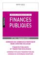 Couverture de l'ouvrage Revue française des finances publiques n°163-2023