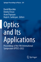 Couverture de l'ouvrage Optics and Its Applications