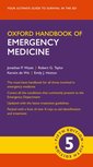 Couverture de l'ouvrage Oxford Handbook of Emergency Medicine