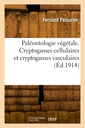 Couverture de l'ouvrage Paléontologie végétale. Cryptogames cellulaires et cryptogames vasculaires