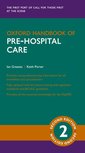 Couverture de l'ouvrage Oxford Handbook of Pre-hospital Care