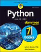 Couverture de l'ouvrage Python All-in-One For Dummies