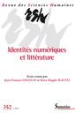 Couverture de l'ouvrage Identités numériques et littérature