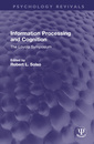 Couverture de l'ouvrage Information Processing and Cognition