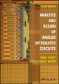 Couverture de l'ouvrage Analysis and Design of Analog Integrated Circuits