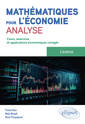 Couverture de l'ouvrage Mathématiques pour l'économie - Analyse - Licence